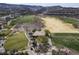 Picturesque aerial shot of a well-maintained golf course winding through a residential area at 1725 Cypress Manor Dr, Henderson, NV 89012