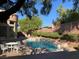 Private pool and spa with a well maintained yard, perfect for outdoor relaxation at 1725 Cypress Manor Dr, Henderson, NV 89012