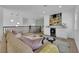 Upstairs lounge area includes comfortable seating, bar with wine refrigerator, and staircase views at 2160 Pueblo Cir, Las Vegas, NV 89169