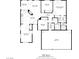 Layout of house with measurements including kitchen, bedrooms, bathrooms, living room, garage at 2848 Skowhegan Dr, Henderson, NV 89074