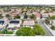Aerial view of the community, displaying the neighborhood layout and surrounding greenery at 3065 Blue Monaco St, Las Vegas, NV 89117