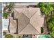 Aerial view of the home's roof showcasing its unique design and durable tile construction at 3065 Blue Monaco St, Las Vegas, NV 89117