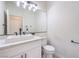 Powder room featuring a sleek vanity and modern design at 3065 Blue Monaco St, Las Vegas, NV 89117