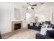 Open-concept living room leading to the kitchen and dining area, perfect for entertaining at 3515 Cactus Shadow St # 104, Las Vegas, NV 89129