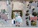 Aerial view of the property showcasing pool, landscaping, and neighborhood layout at 3581 Mallard Ave, Pahrump, NV 89048