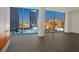 Breathtaking city view from condo with floor to ceiling windows, column and tile floor at 3726 Las Vegas Blvd # 1902, Las Vegas, NV 89158