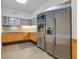 Modern kitchen featuring stainless steel appliances, tile flooring, and modern cabinetry at 3726 Las Vegas Blvd # 1902, Las Vegas, NV 89158