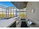 Outdoor kitchen area with a grill, prep space, and lots of seating at 3726 Las Vegas Blvd # 1902, Las Vegas, NV 89158