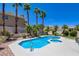 Beautiful backyard with a pool and spa, perfect for outdoor entertaining at 4835 Willow Glen Dr, Las Vegas, NV 89147