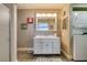 Bathroom featuring a vanity with a mirror and a shower with neutral paint colors at 5831 Medallion Dr # 103, Las Vegas, NV 89122