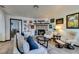Inviting living room features a cozy fireplace, stylish furnishings, and plenty of natural light at 5831 Medallion Dr # 103, Las Vegas, NV 89122