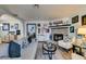 Comfortable living room with a fireplace, modern furnishings, and a stylish décor at 5831 Medallion Dr # 103, Las Vegas, NV 89122