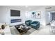 Stylish living room with a sleek fireplace, modern decor, and comfortable seating at 6170 W University Ave, Las Vegas, NV 89103