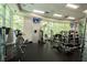 Bright fitness center with cardio and weight equipment, and scenic views at 68 E Serene Ave # 224, Las Vegas, NV 89123