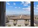View from the window highlighting the neighborhood, mountains, and blue skies at 6848 Sunflower Fields St, North Las Vegas, NV 89086