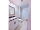 This is a beautiful bathroom with an updated vanity and shower at 7123 Kenwood St, Las Vegas, NV 89147