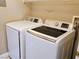 Modern laundry room equipped with Samsung washer and dryer at 7135 S Durango Dr # 314, Las Vegas, NV 89113