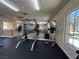 The workout area is equipped with weightlifting machines, providing a convenient fitness option for residents at 7173 S Durango Dr # 307, Las Vegas, NV 89113