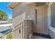Close up of the unit entrance with stairs, showing door and house number at 8805 Jeffreys St # 2073, Las Vegas, NV 89123