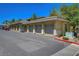 Attached garages of condo building providing convenient and covered parking at 1001 Domnus Ln # 201, Las Vegas, NV 89144