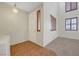 Open entryway with ceramic tile flooring, high ceilings, and a staircase at 11444 Steponia Bay St, Las Vegas, NV 89141