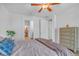 Bright bedroom with stylish furnishings, neutral tones and access to ensuite at 153 Via Di Mello, Henderson, NV 89011