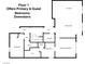 Layout of the first floor, featuring primary and guest bedrooms, kitchen, living room, and laundry area at 153 Via Di Mello, Henderson, NV 89011