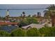 Neighborhood view showcasing lush landscaping and the Las Vegas skyline at 1601 Eaton Dr, Las Vegas, NV 89102