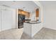 Modern kitchen with stainless steel appliances and granite countertops at 200 W Sahara Ave # 1703, Las Vegas, NV 89102