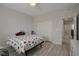 Clean bedroom with a closet, plush bed and direct access to the hallway at 205 Piedmont Alps St, Henderson, NV 89012