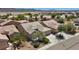 An aerial view of the residential community against the desert landscape backdrop at 2108 Willow Wren Dr, North Las Vegas, NV 89084