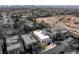 Aerial view of a modern neighborhood featuring contemporary homes at 2672 Mystere Ct, Las Vegas, NV 89117