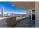 The balcony offers open city views and a tiled outdoor space at 2777 Paradise Rd # 1105, Las Vegas, NV 89109