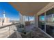 Relaxing balcony with comfortable seating and panoramic city views at 2777 Paradise Rd # 1105, Las Vegas, NV 89109