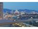 Panoramic city view showcasing bright lights, tall buildings, and distant mountains at 2777 Paradise Rd # 1105, Las Vegas, NV 89109