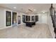 Spacious game room with a pool table, stylish lighting, and modern finishes at 2900 Valvent Ct, Henderson, NV 89044