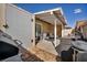Backyard featuring a covered patio area, perfect for outdoor gatherings and relaxation at 301 E Van Wagenen St, Henderson, NV 89015