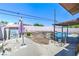 Spacious backyard with pool and patio area, great for outdoor activities at 4461 Greenhill Dr, Las Vegas, NV 89121