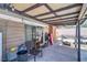 Covered patio area providing shade and space for outdoor relaxation at 4461 Greenhill Dr, Las Vegas, NV 89121