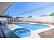 Refreshing backyard pool and spa for enjoying sunny days at 4461 Greenhill Dr, Las Vegas, NV 89121