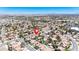Aerial view shows the neighborhood with a red pin marking the property's location at 4521 Crimson Leaf Dr, Las Vegas, NV 89130