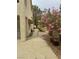 Charming walkway with flowering tree, leading to the home's entrance at 5112 Onion Creek Ln, Las Vegas, NV 89113