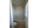 Clean bathroom featuring a shower-tub combination and neutral wall color at 523 Cabis Bay St, Las Vegas, NV 89178