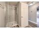 Contemporary bathroom with glass-enclosed shower and stylish fixtures at 541 Indian Bluff St # 201, Las Vegas, NV 89145