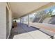 Covered patio offers an outdoor living space with views of the spacious, low-maintenance backyard at 564 Lampshire Ln, Pahrump, NV 89060