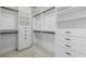Walk-in closet with custom shelving and drawers for ample storage at 6214 Ebony Legends Ave, Las Vegas, NV 89131