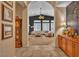 Inviting living room with fireplace, plantation shutters, and stylish decor at 6227 Orto Vaso Ave, Las Vegas, NV 89131