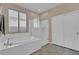 Bathroom includes a glass shower, separate tub and double vanity at 6567 American Eagle Ave, Las Vegas, NV 89131