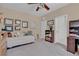 Bedroom featuring a full size bed and desk at 6567 American Eagle Ave, Las Vegas, NV 89131