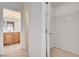 Hallway with closet and bathroom entrance at 6622 Colorado Spruce St, Las Vegas, NV 89149